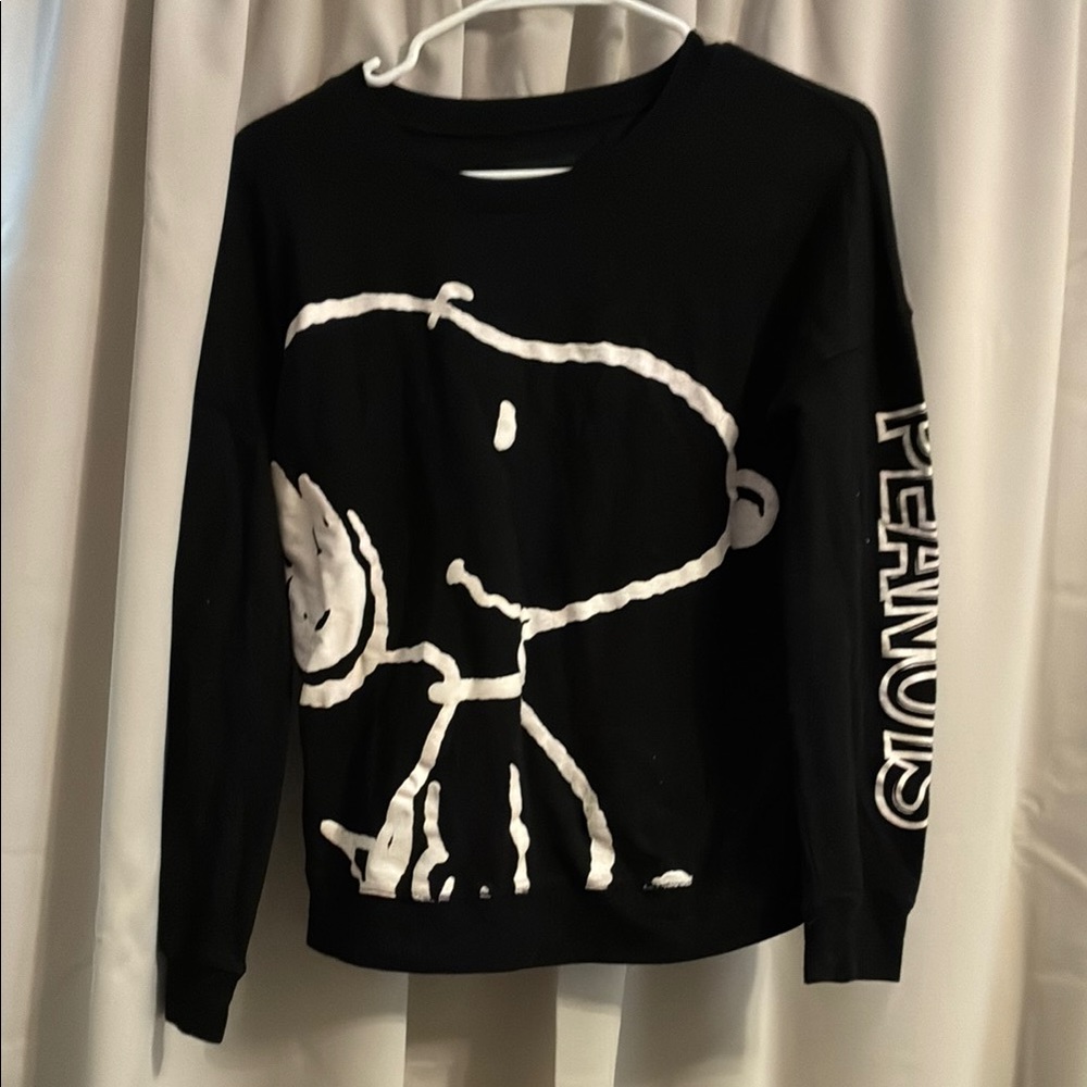 Peanuts Black and White Snoopy Cardigan
